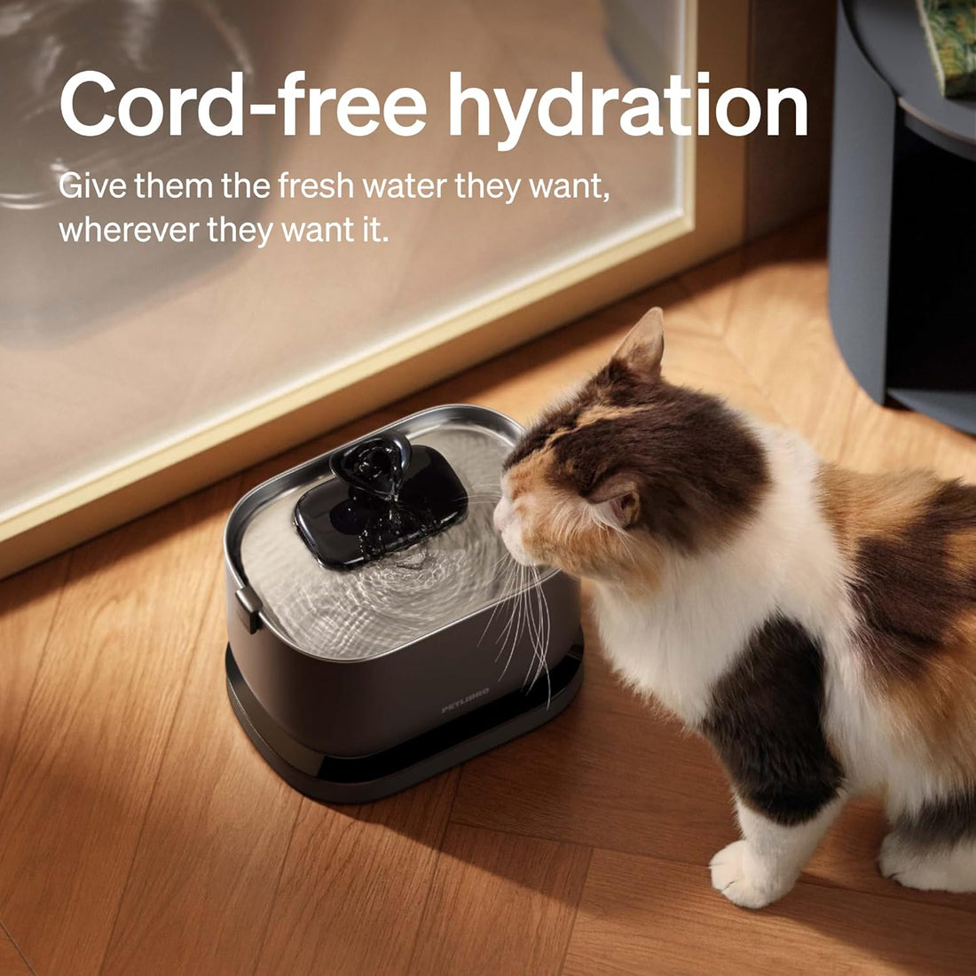 PETLIBRO Cat Water Fountain, Cordless Pet Water Fountain Battery