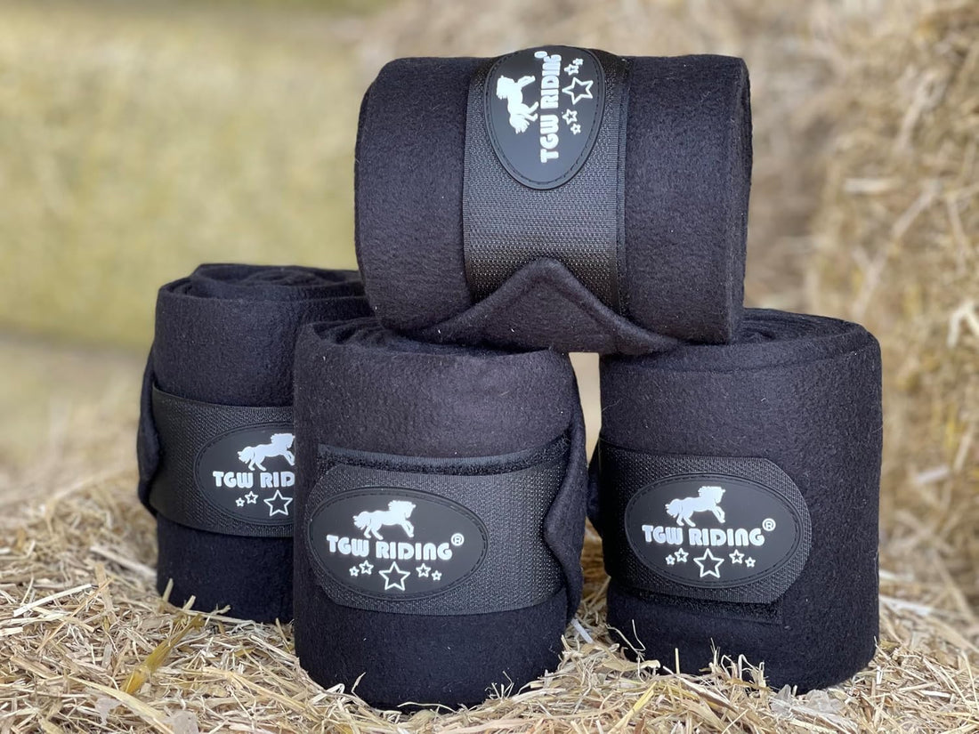 Horse Polo Leg Wraps, Horse Leg Wraps, Horse Fleece Bandages,4-Pack