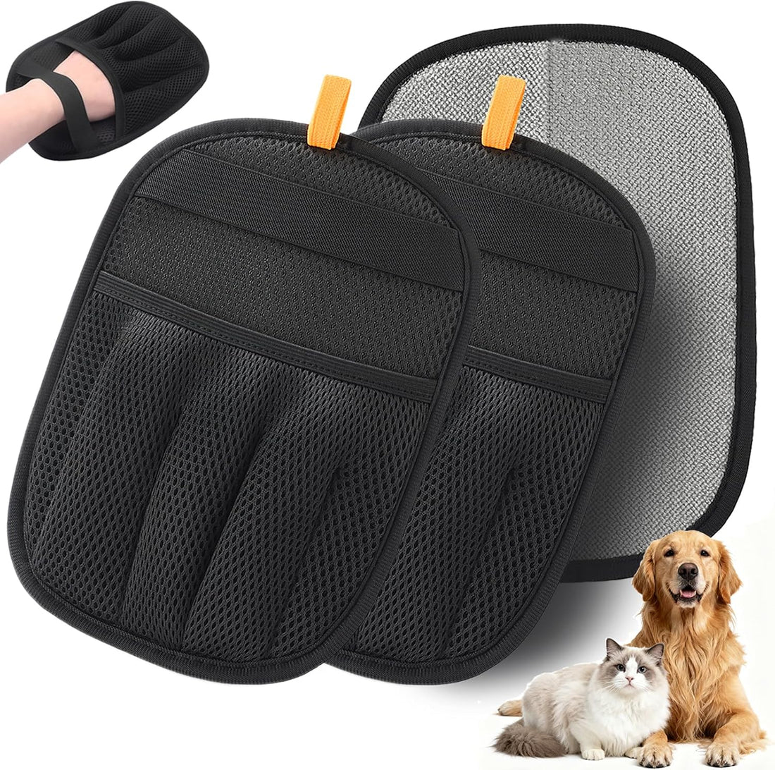 AUBELL Pet Hair Removal Glove,Five-Finger Electrostatic Magic