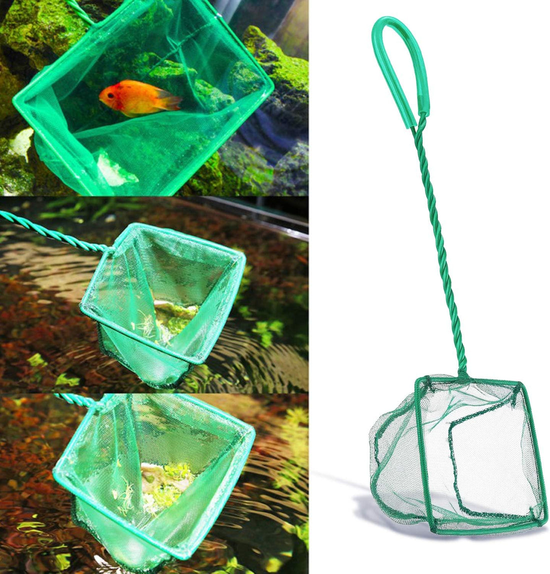 Aquarium Fish Nets, DSSPORT 4 Inch Small Mesh Fish Catch Nets