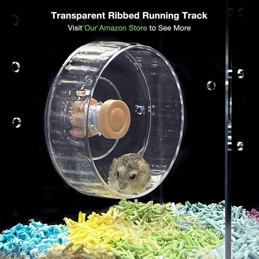 GuineaLoft™ Silent Hamster Wheel - 7.1" for Hamsters