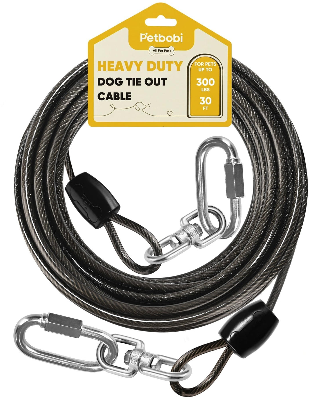 Petbobi Heavy-Duty Dog Tie-Out Cable