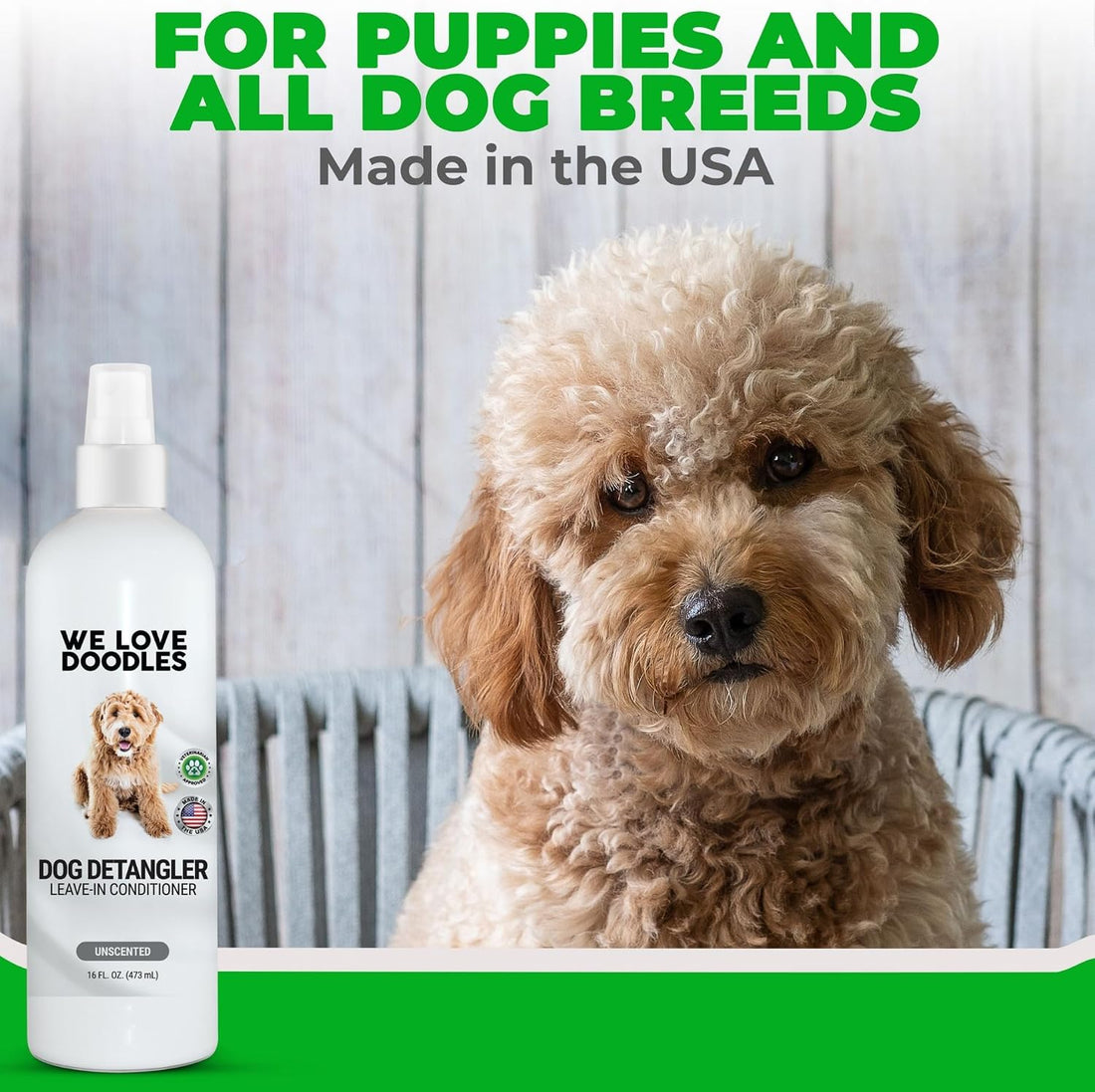 Dog Detangler Spray, Leave-in Conditioner Spray for Dogs, Unscented