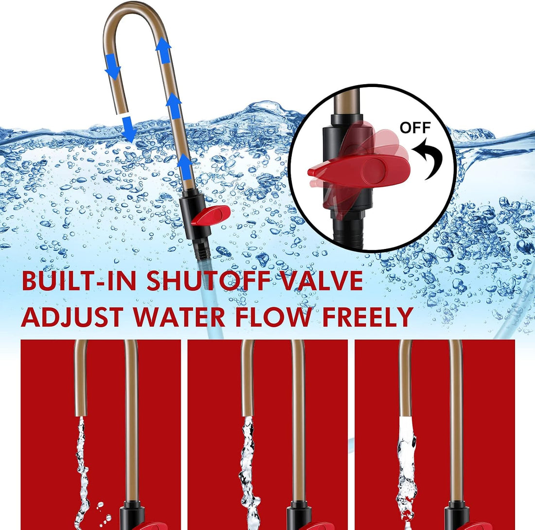 Dreyoo Aquarium Water Changer Hook with Flow Switch for 1/2 5/8 3/4
