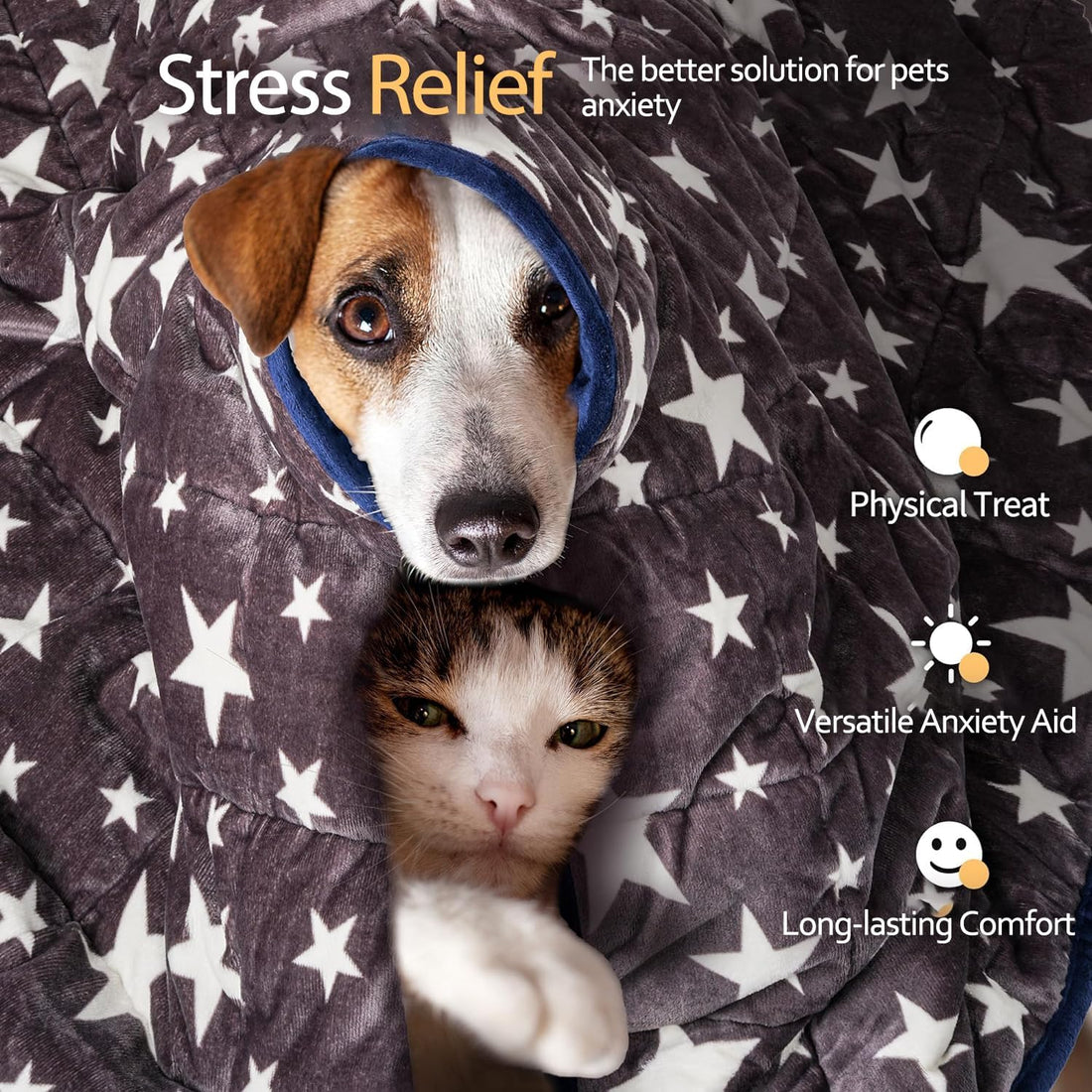 LaSyL Weighted Blanket for Pets | Thunder Blanket for Dogs Anxiety
