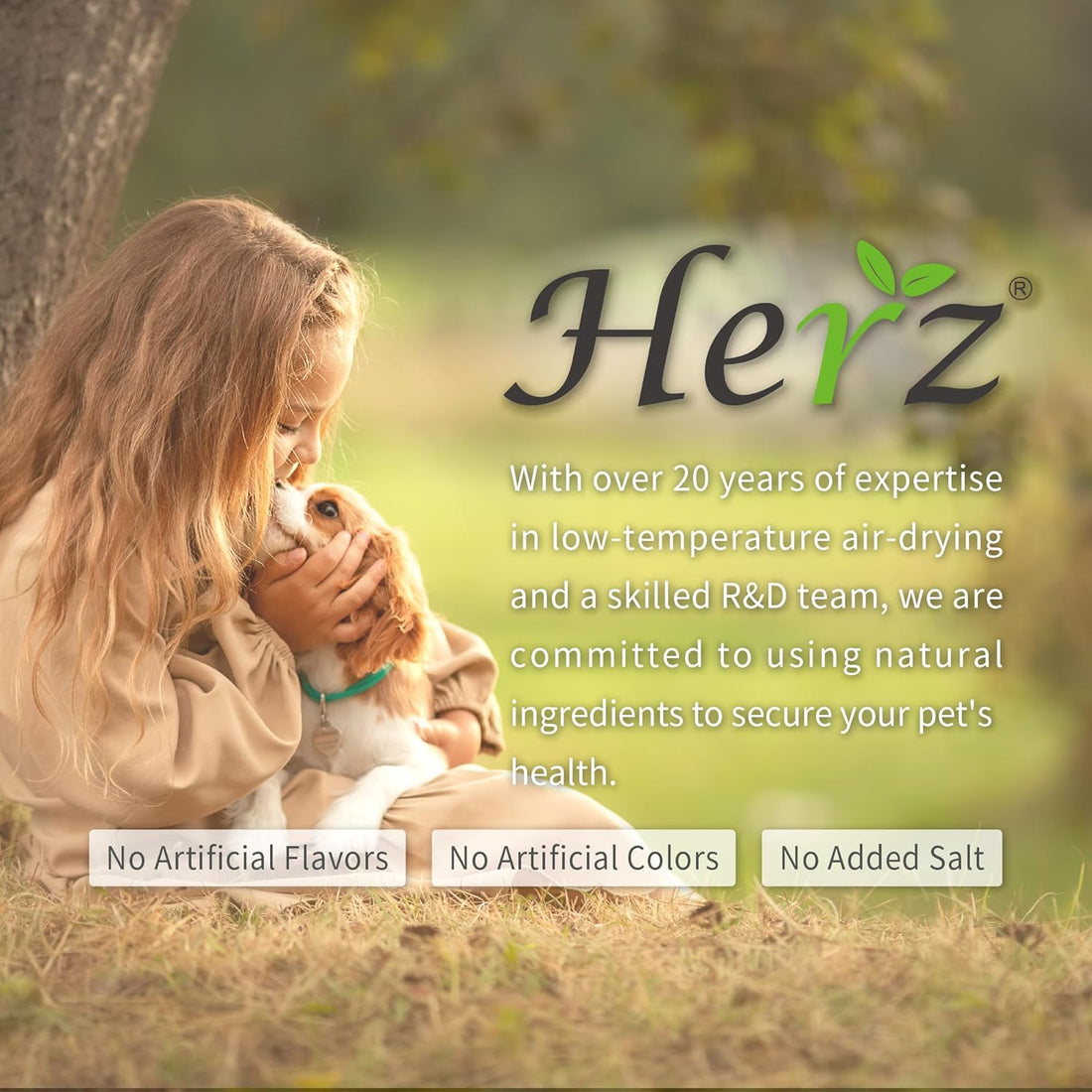 Herz Air-Dried Dog Food Chicken & Duck Liver Recipe 2.2 lb