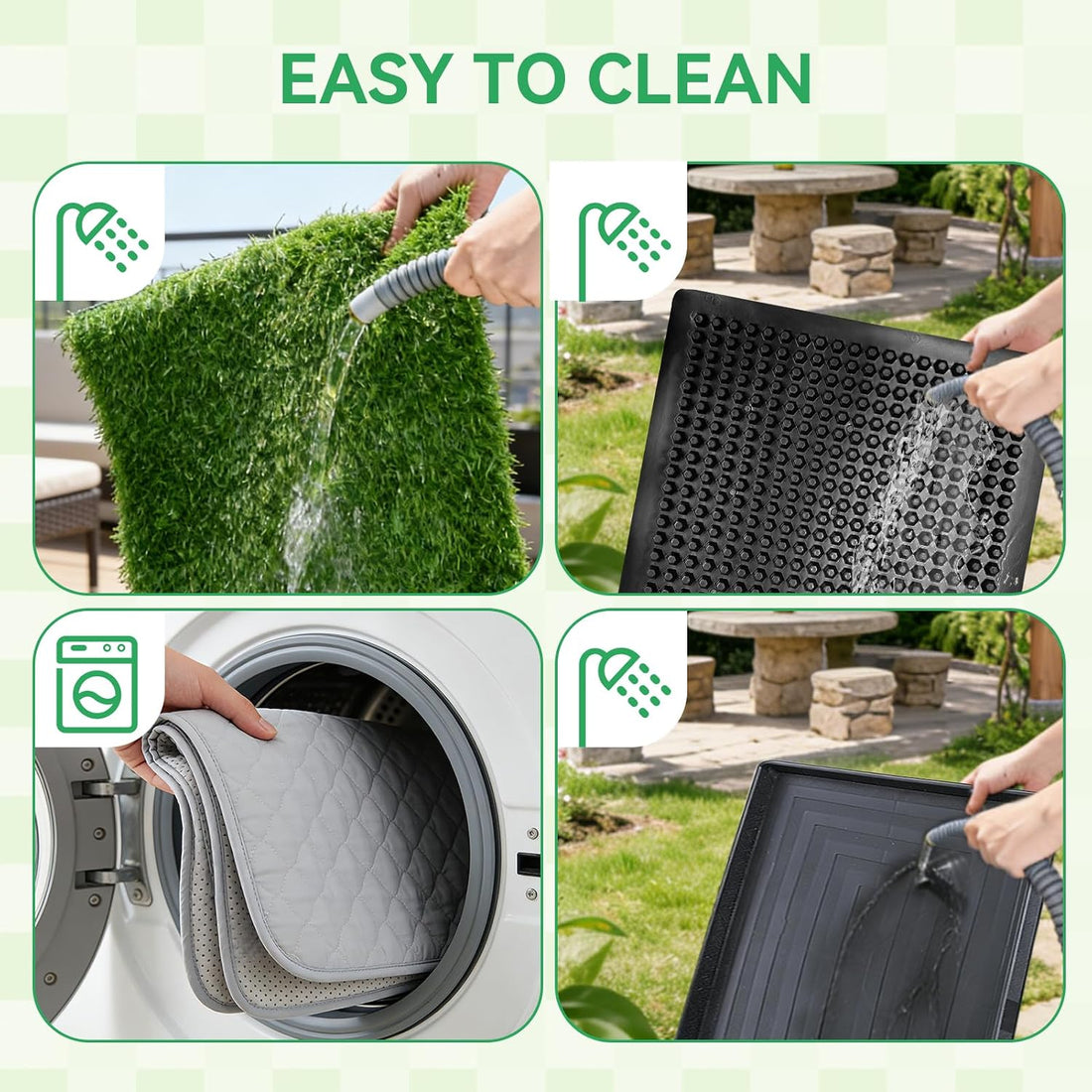 Dog Grass Pad with Tray,23.6"x35" Dog Litter Box,Artificial Turf