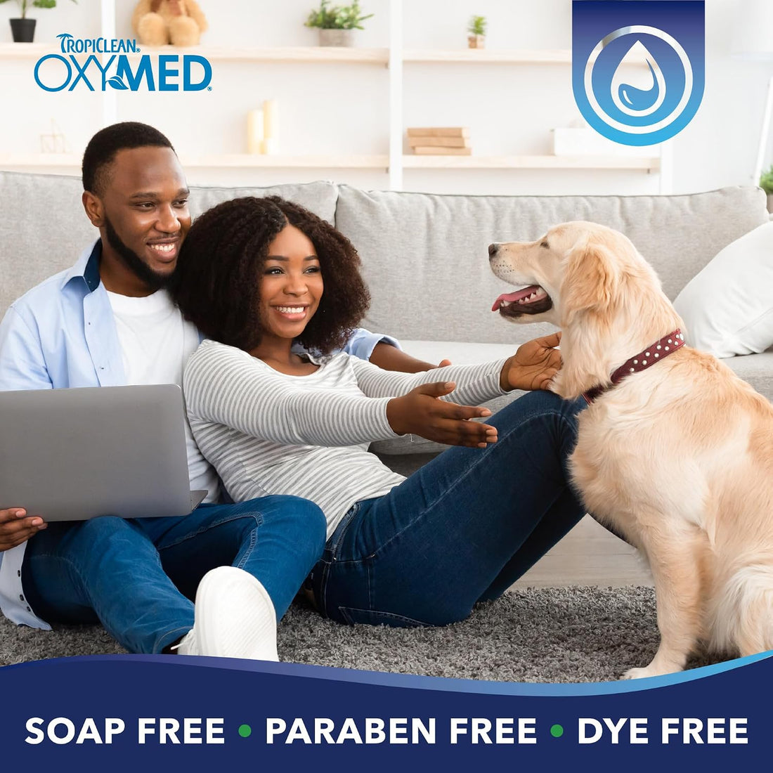 TropiClean OxyMed Hypoallergenic Dog Shampoo for Allergies and Itching