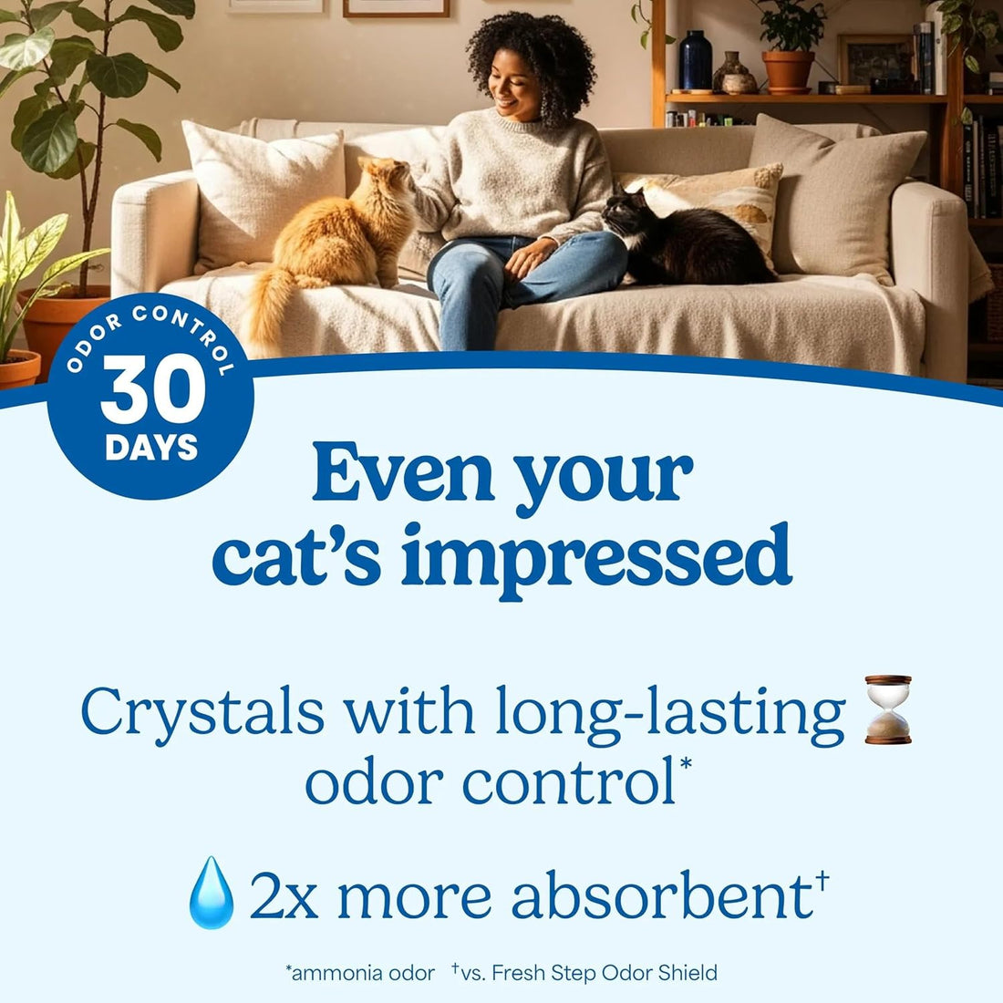 Fresh Step Clean Care Crystal Cat Litter, 8 lb., 2 Pk
