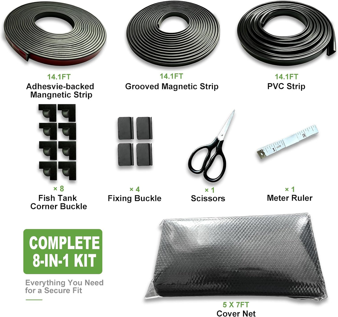 Magnetic Aquarium Lid, 60" x 84" Cuttable Net