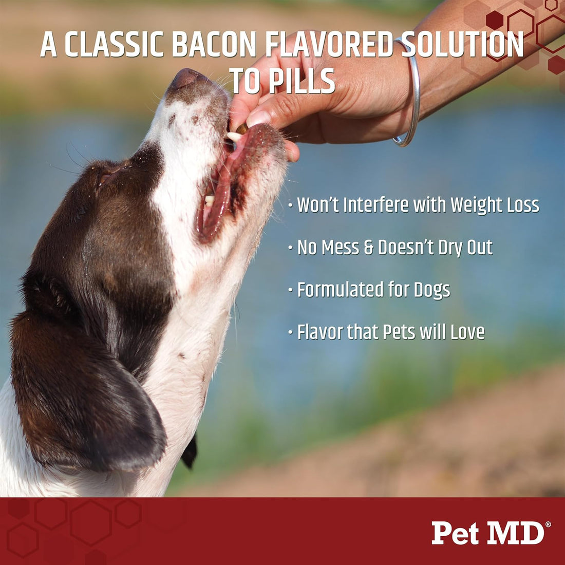 Pet MD Wrap-a-Pill Classic Bacon Pill Paste for Dogs - 4.2oz