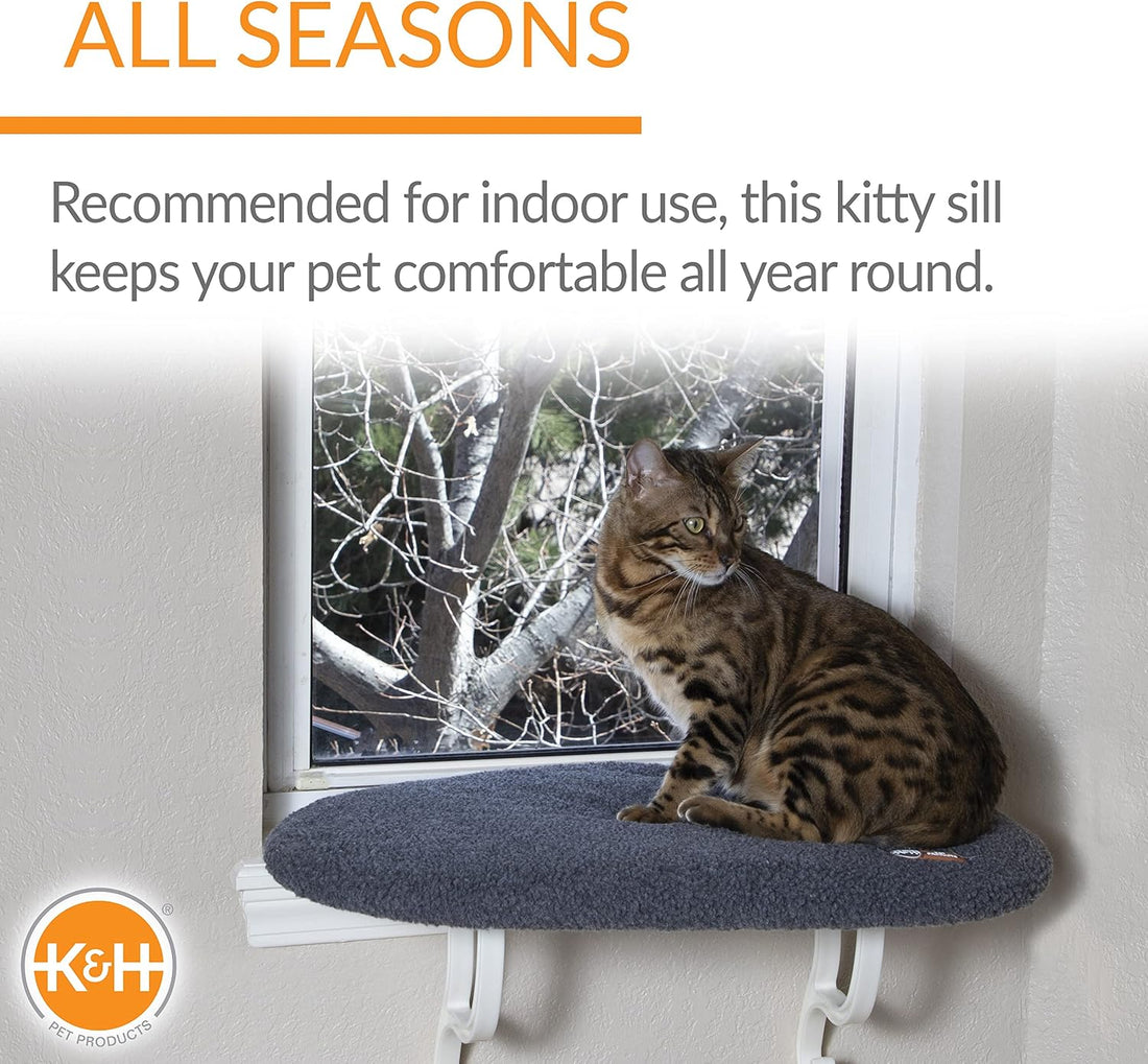 K&H Pet Products Kitty Sill Cat Window Perch for Large Cats