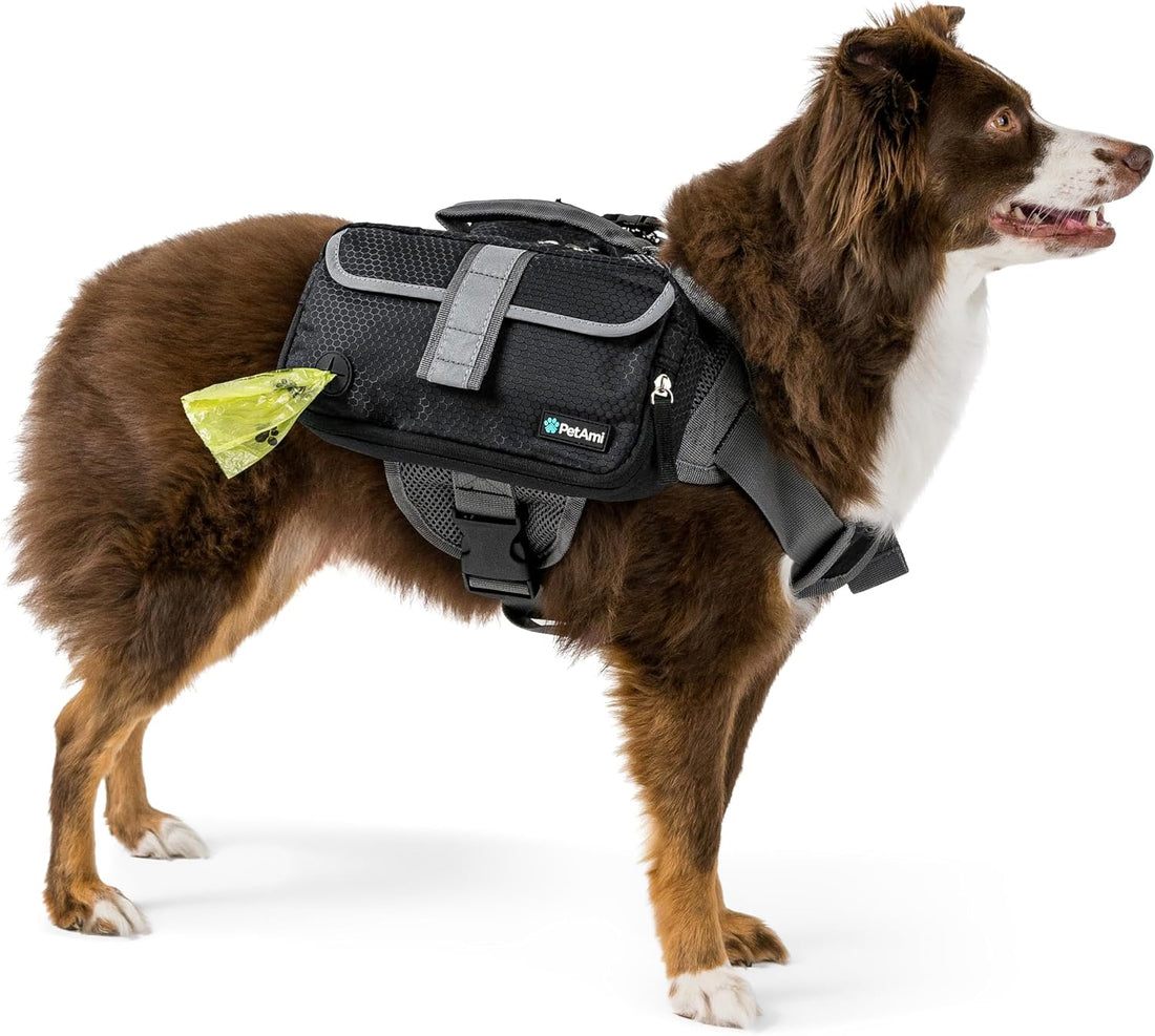 PetAmi Dog Backpack for Medium Large Dogs, Hiking Saddle Bag