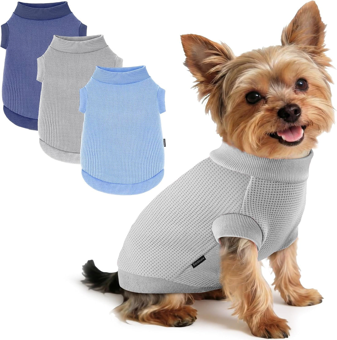 3 Pack Dog Shirt for Small Supplies Functional Waffle Dog Clothes