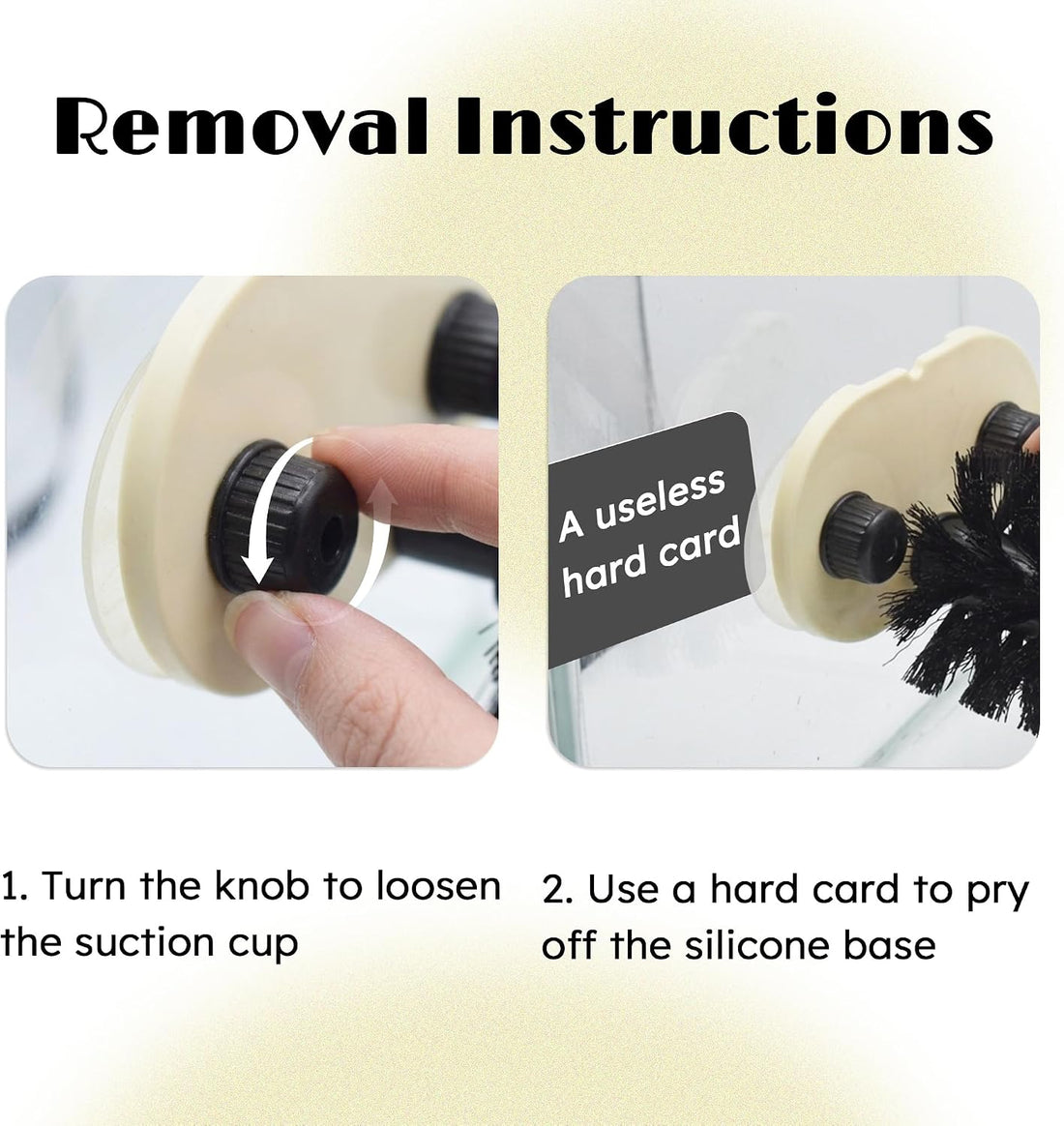 Turtle Brush with Twist-Lock Suction Cups, Tortoise Shell Cleaner
