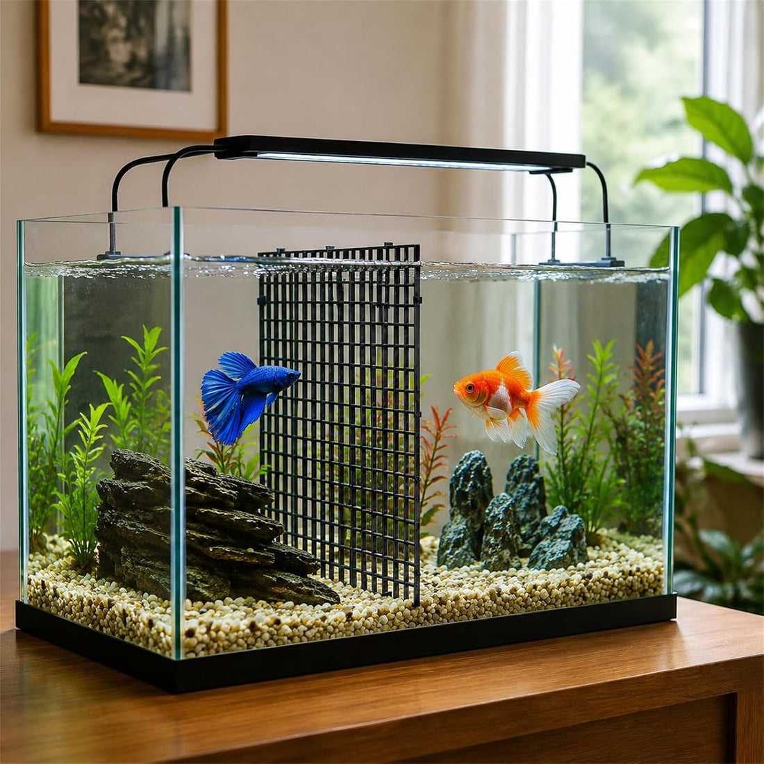 Okllen 12 Pack Aquarium Fish Tank Divider Plastic Egg Crate