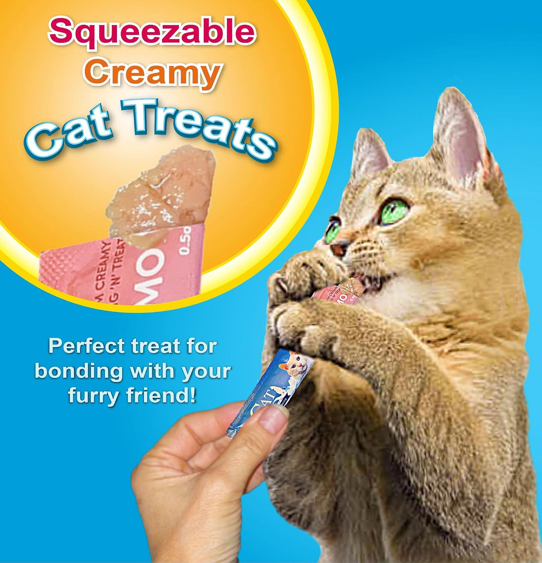 Scoochie Pet Cat Lick Treats, Chicken Salmon & Beef, 0.5oz, 12 Pack