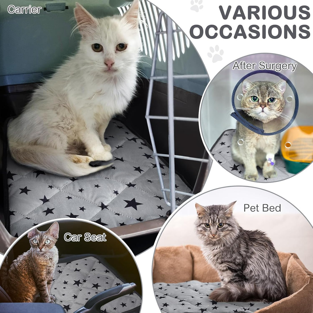 Namalu 4 Pack Self Warming Cat Bed