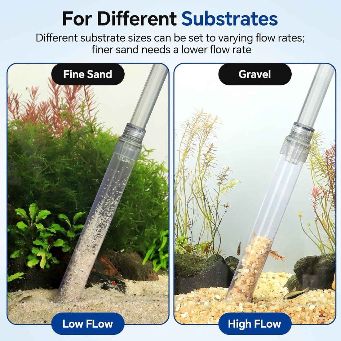 hygger Aquarium Gravel Vacuum Siphon