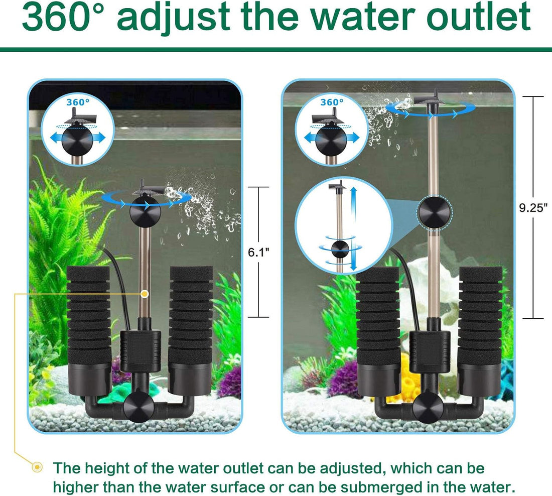 AQQA Electric Sponge Filter for Aquarium