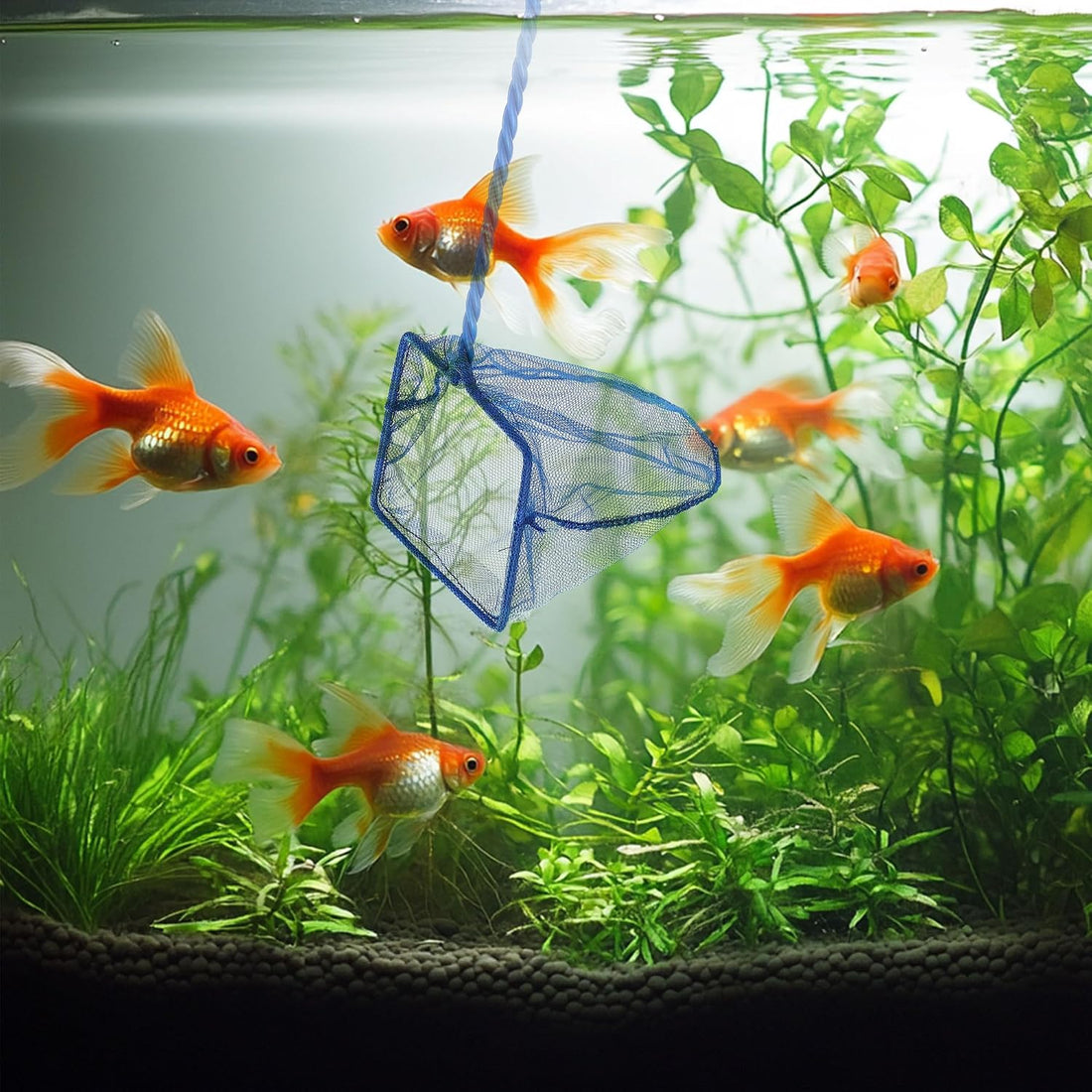 3 Aquarium Fish Net Fine Mesh Quick Catch Skimmer 4/5/6 Inch