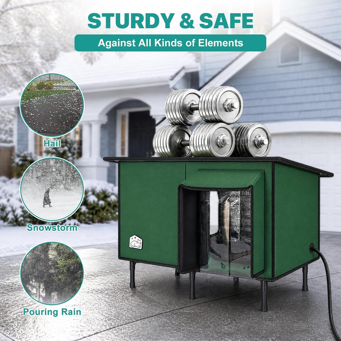 Large Heated Outdoor Cat House