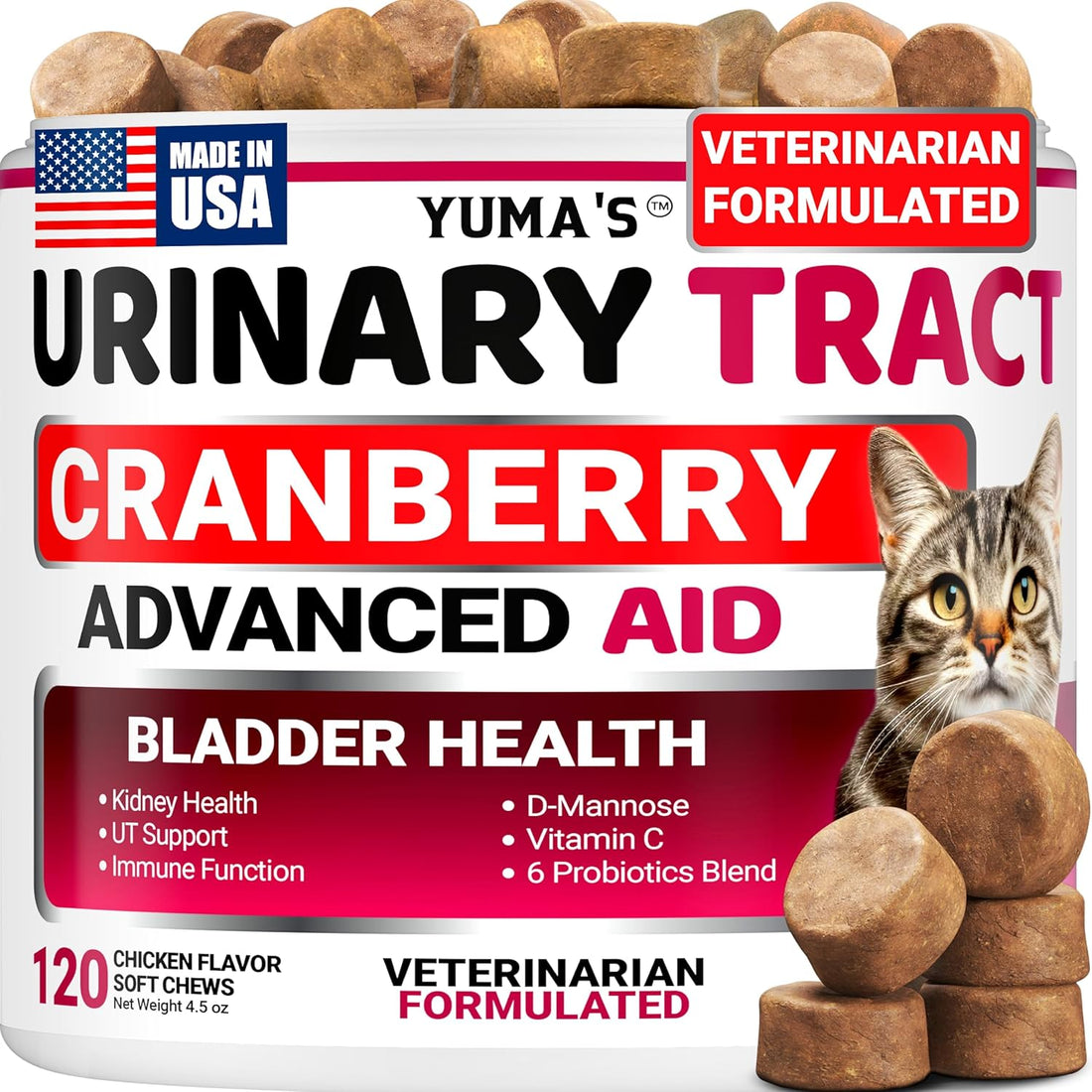 Cat Urinary Tract Health - Cranberry Supplement for Cats