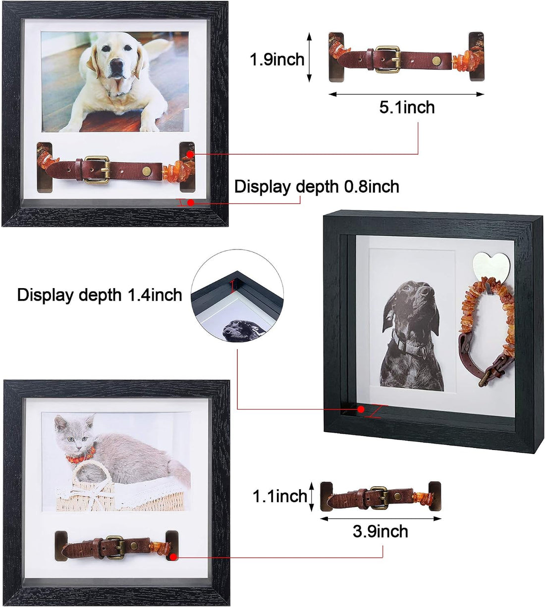 KCRasan Pet Picture Frame Memorial - Dog Memorial Sentiment Frame