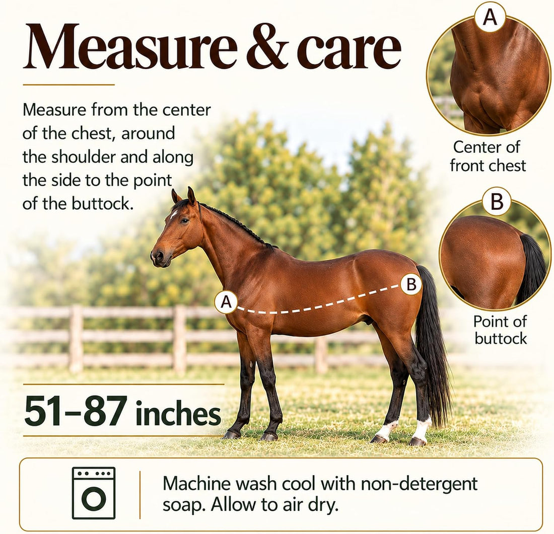 T TEKE Deluxe 1200D Horse Turnout Sheet, 0g No Fill