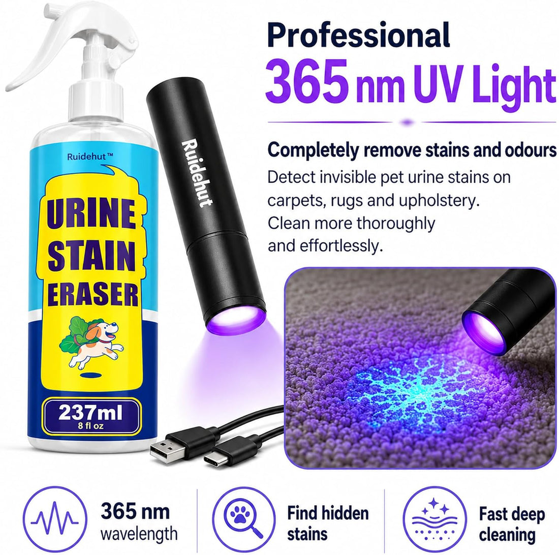 Stain & Odor Remover + Pet Urine Detector Kit, 5.75 fl oz