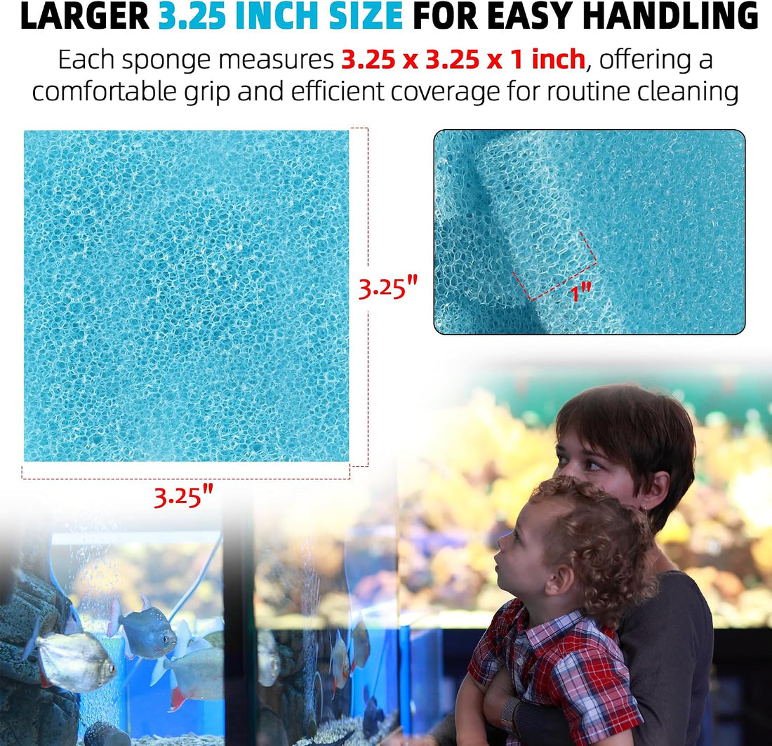 TonGass 6 Pack Aquarium Cleaning Sponges
