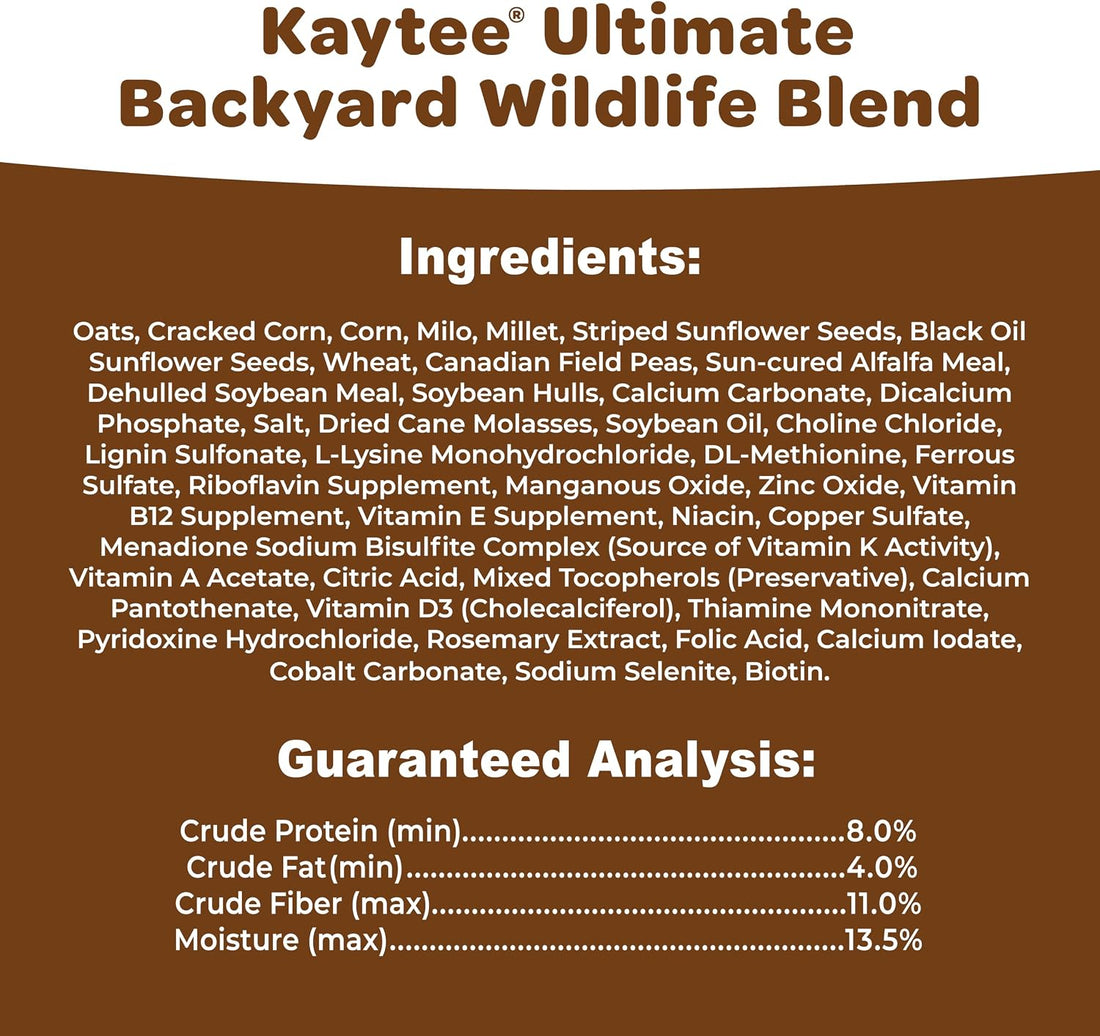 Kaytee Ultimate Backyard Wildlife Food for Wild Squirrels, Rabbits