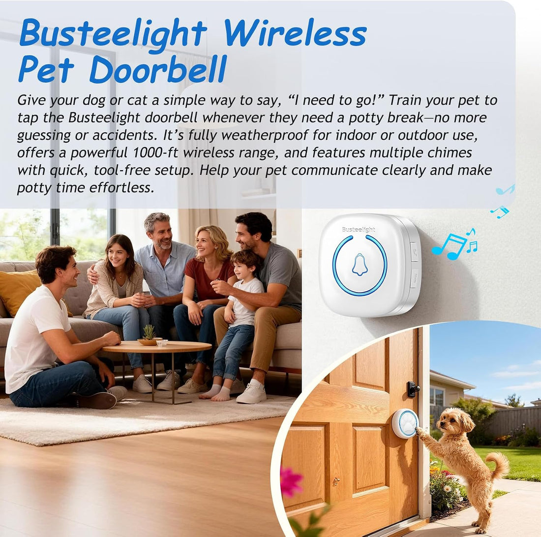 Soft Ring Wht Dog Potty Bell for Training