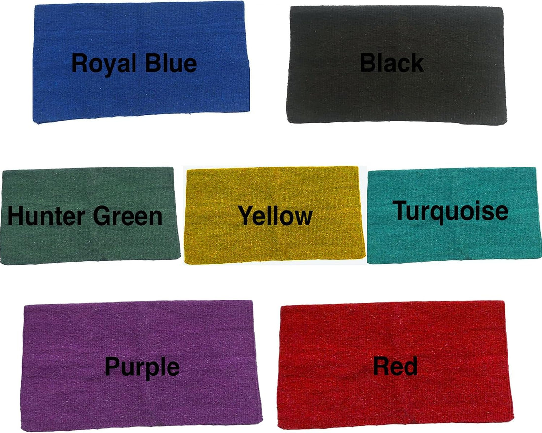 Majestic Ally Solid Color 34"x 36" Traditional Acrylic Saddle Blanket