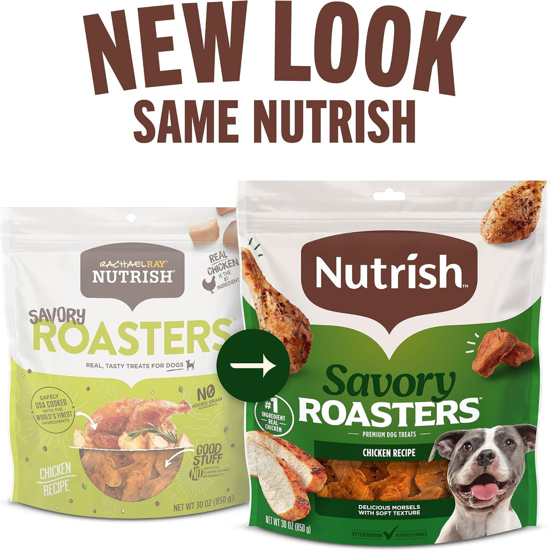 Nutrish Savory Roasters Dog Treats with Chicken, 30 oz. Pouch