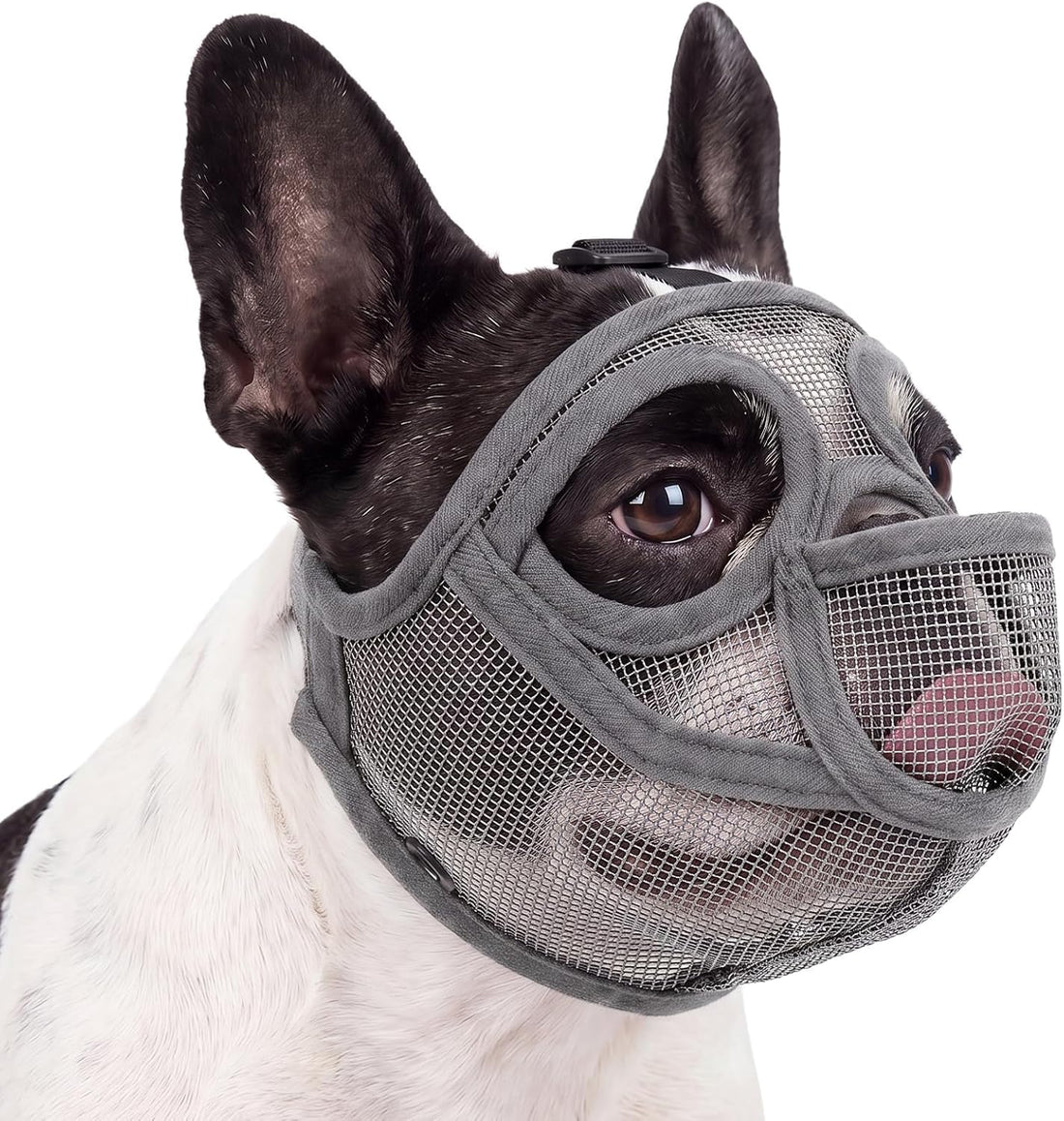 French Bulldog Muzzle, Soft Mesh Muzzle for Short Snout Dogs