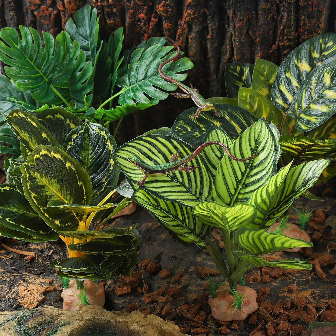IBWell Reptile Plants - Tortoise Habitat Accessories