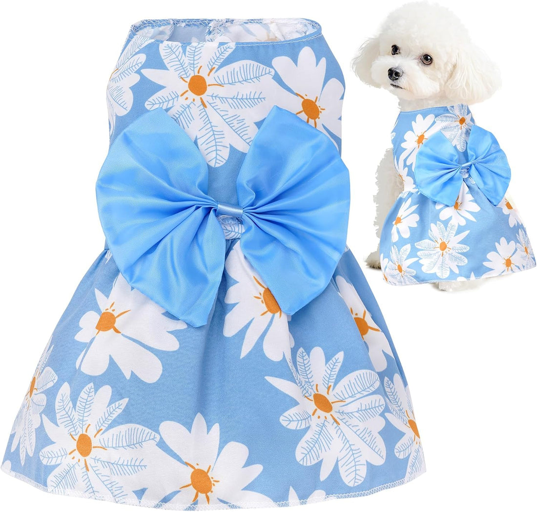 choyaxo Floral Dog Dress Cute Dog Skirt Pet Dress Summer Pet Clothes