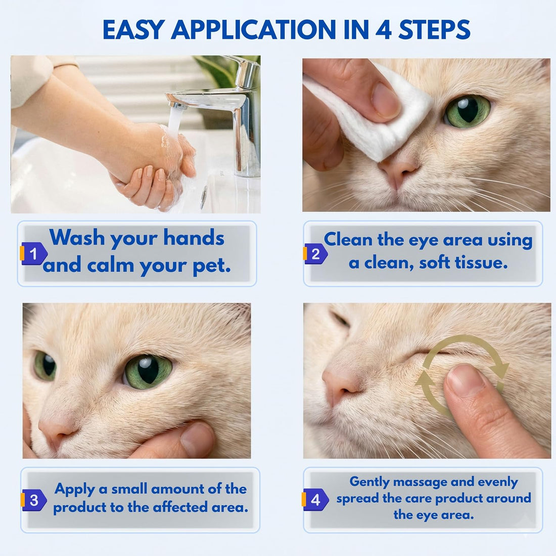 Pet Eye Care Ointment for Dogs, Cats and All Pets 1/8 oz /3.5gr 1 Tube