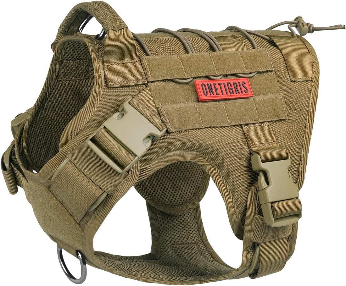 OneTigris Tactical Dog Harness with Handle for Small Medium Dogs
