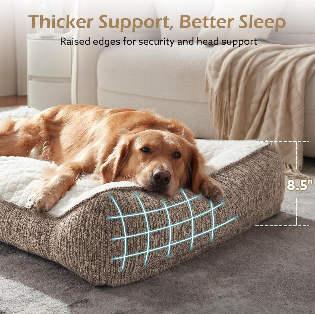 JOEJOY XL Orthopedic Dog Beds Large Size Dog