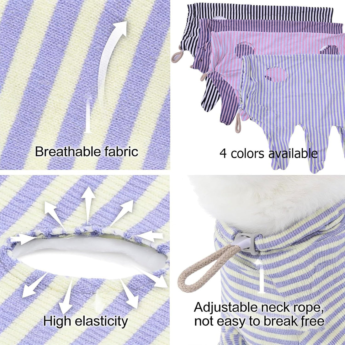 4 pcs Cat Surgery Recovery Suit