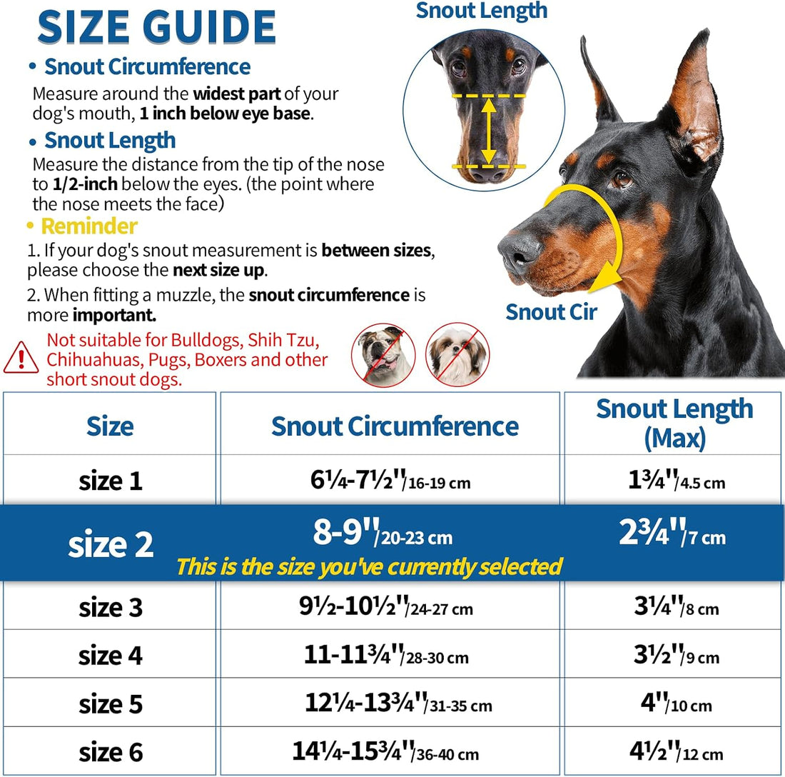 BARKLESS Dog Muzzle, Basket Muzzle Anti Biting Chewing for Medium