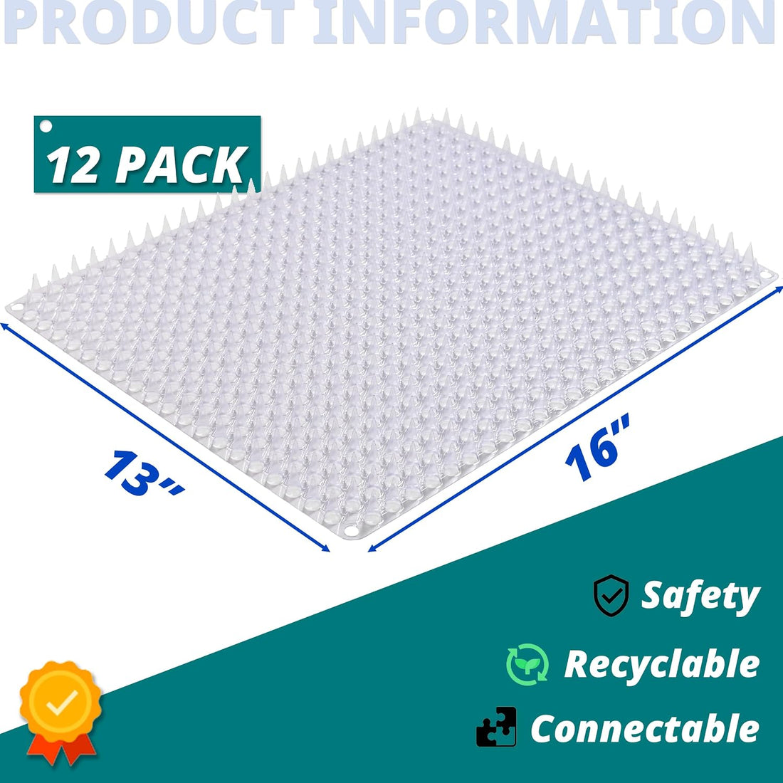 12 Pack Scat Mats for Cats with Interlocking Design