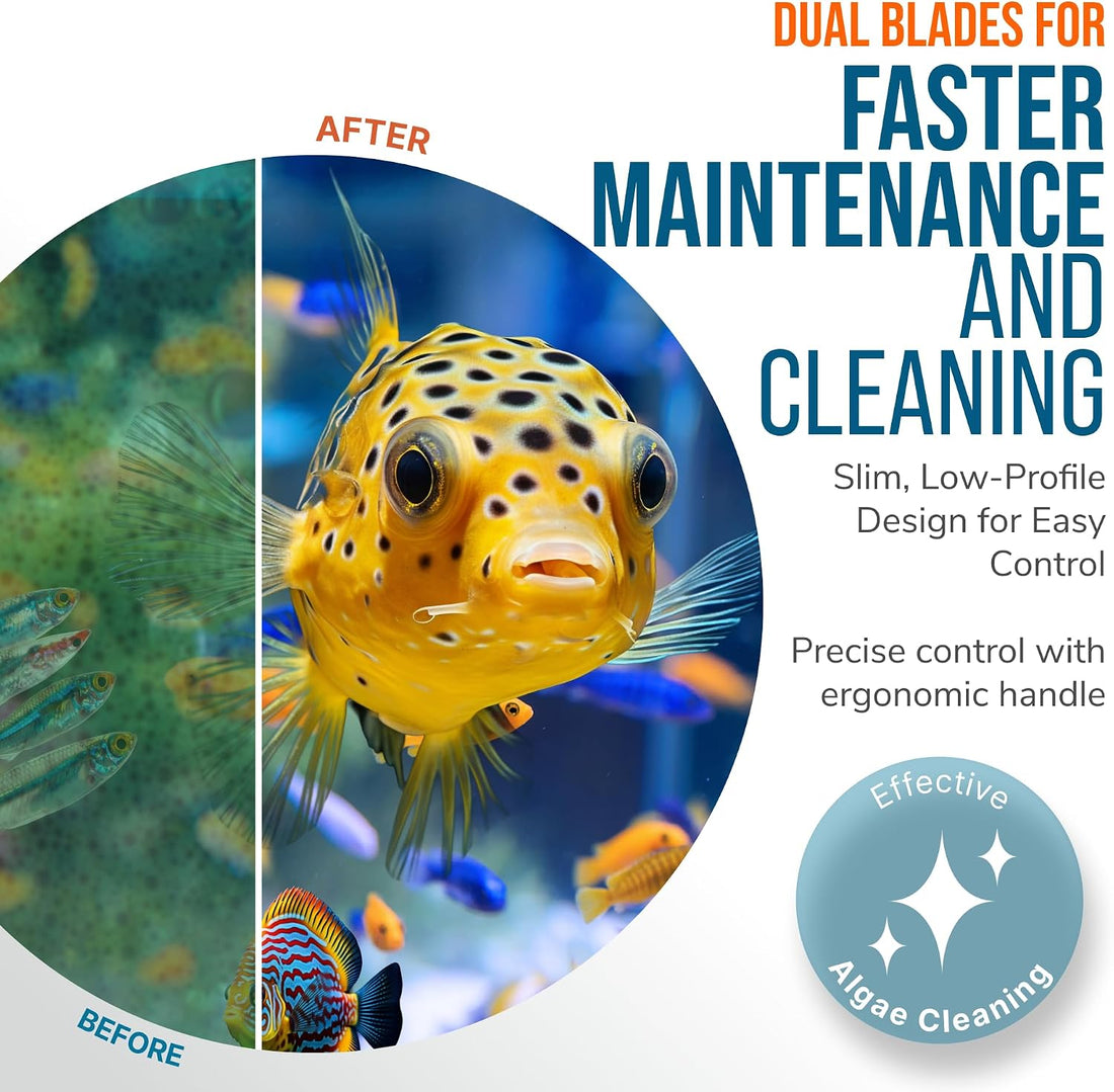 Standard. Flipper Edge Magnetic Aquarium Glass Cleaner Algae Scraper