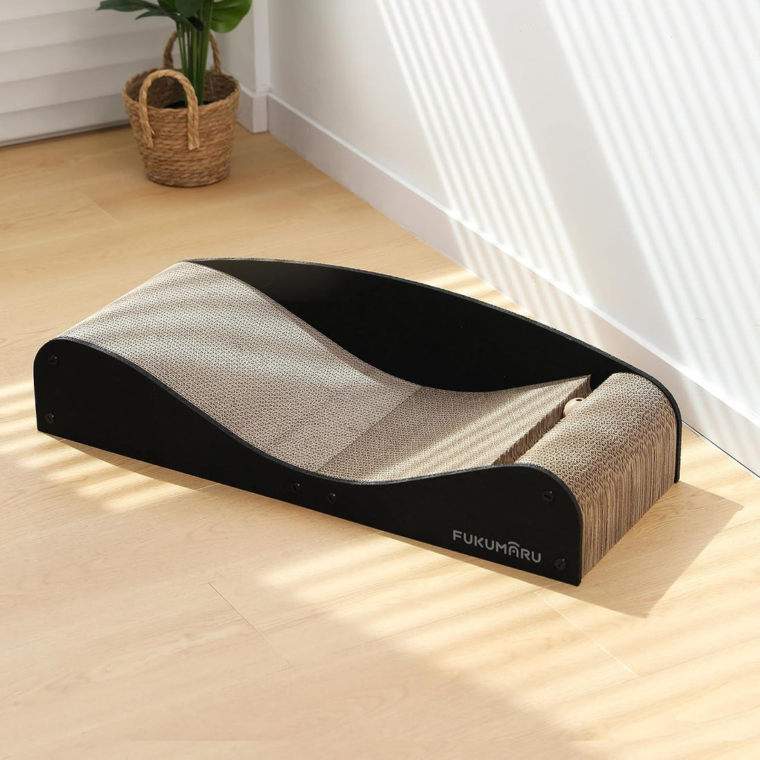 FUKUMARU Cardboard Cat Scratcher Bed