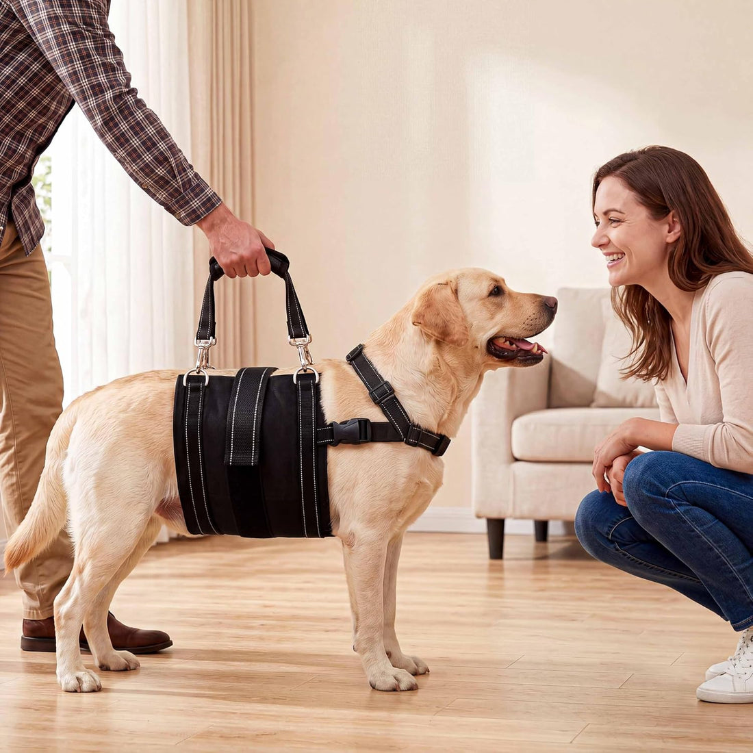 CWV Adjustable All Dog Lift Harness for Large Dogs