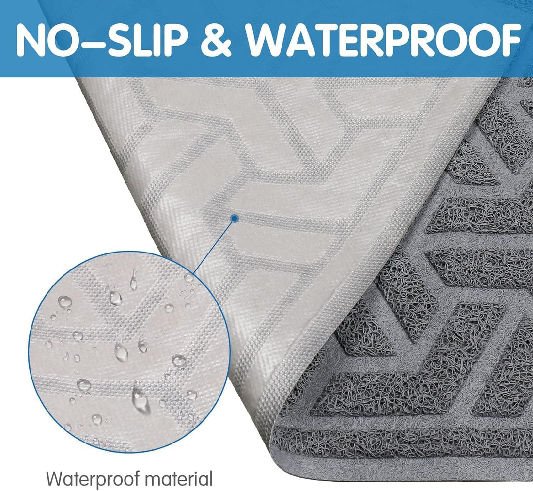 UPSKY Waterproof Cat Litter Mat Large 35" x 24" Soft on Kitty Paws