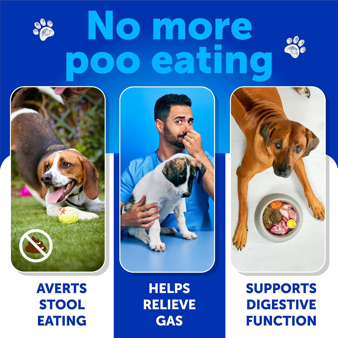 No Poo Chews for Dogs - 120 Bites - Poop Eating Deterrent for Dogs