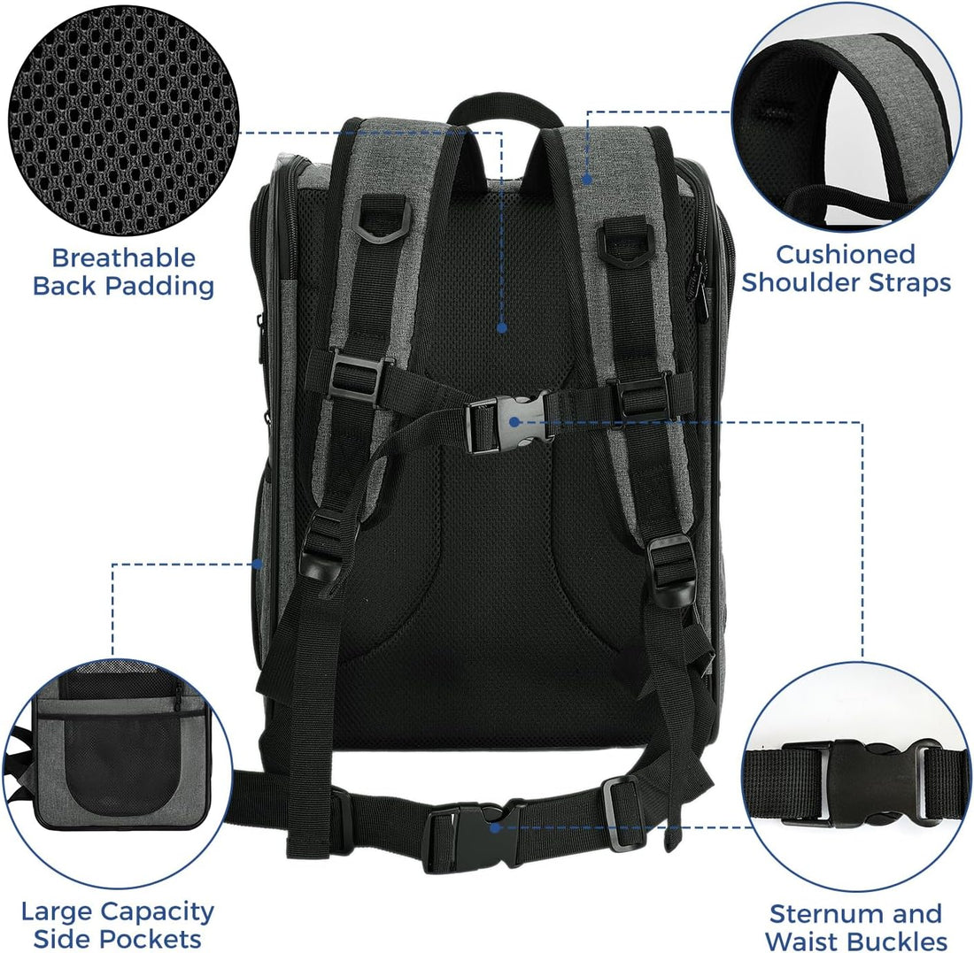 Apollo Walker Pet Carrier Backpack for 4-18lb Cats and Dogs, Puppies